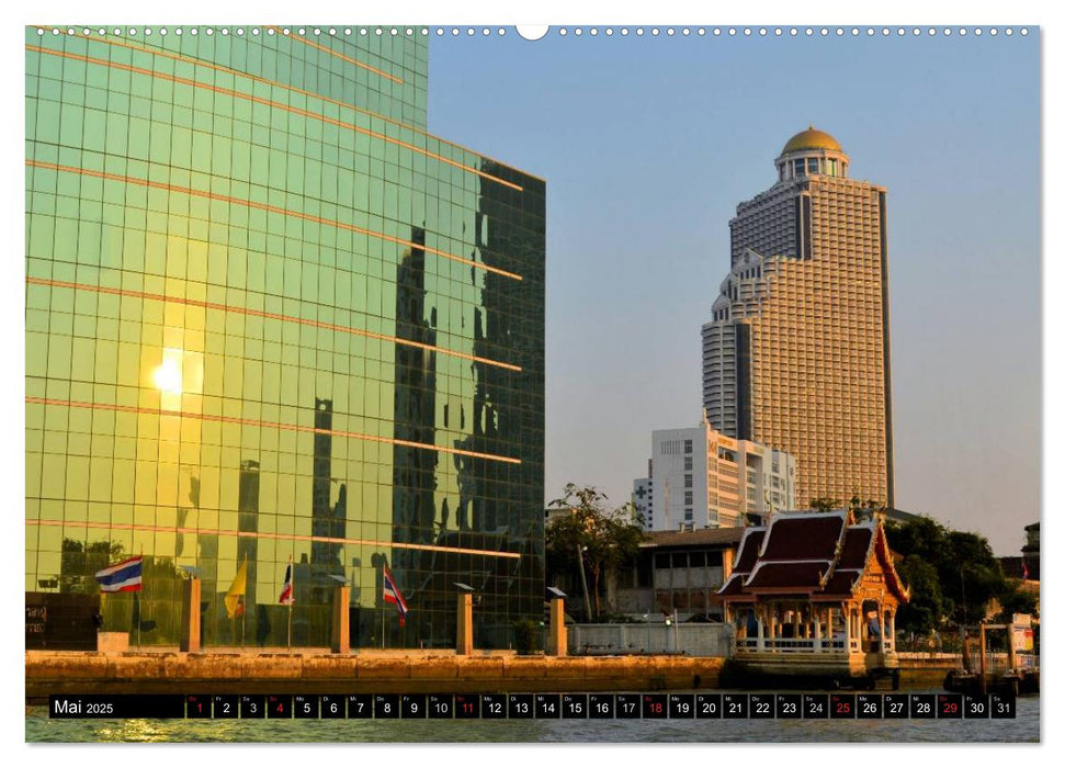 Bangkok: West trifft Fernost (CALVENDO Premium Wandkalender 2025)