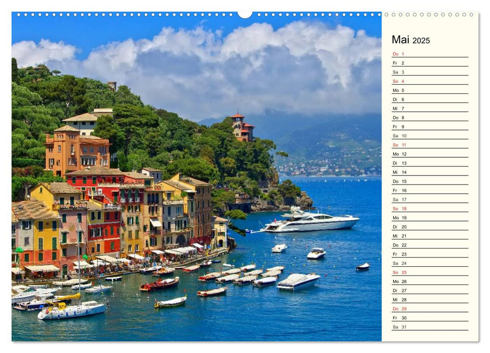 Ligurien - Berge und Meer (CALVENDO Premium Wandkalender 2025)