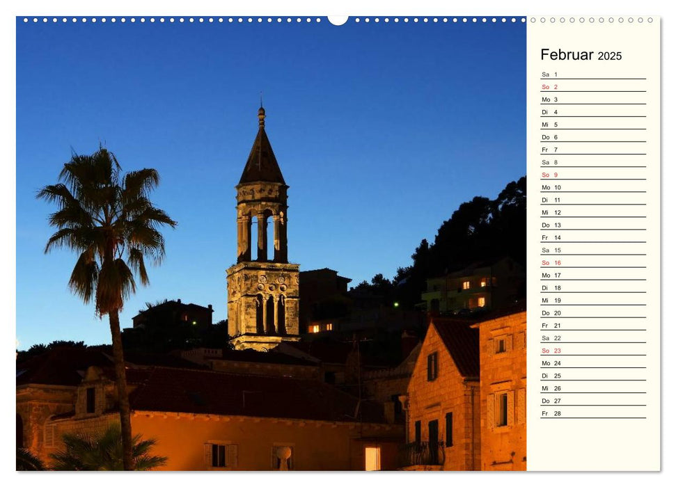 Hvar - Die Sonneninsel Kroatiens (CALVENDO Premium Wandkalender 2025)