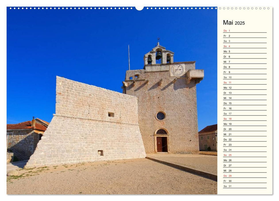 Hvar - Die Sonneninsel Kroatiens (CALVENDO Premium Wandkalender 2025)