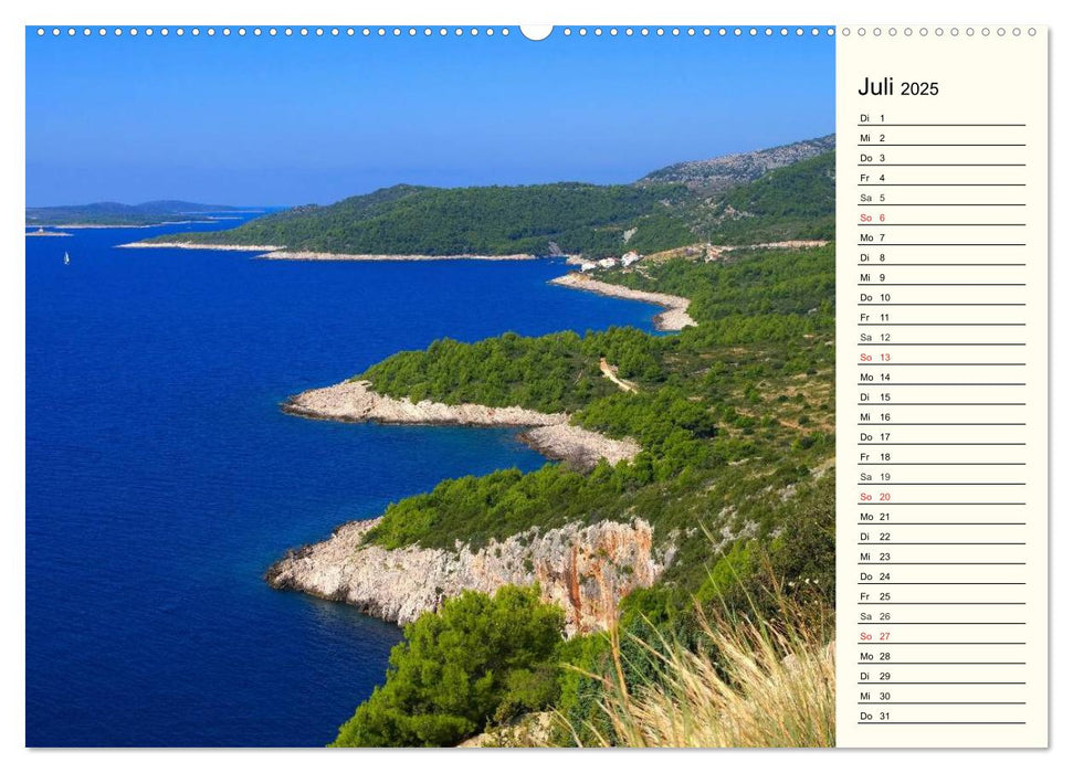 Hvar - Die Sonneninsel Kroatiens (CALVENDO Premium Wandkalender 2025)