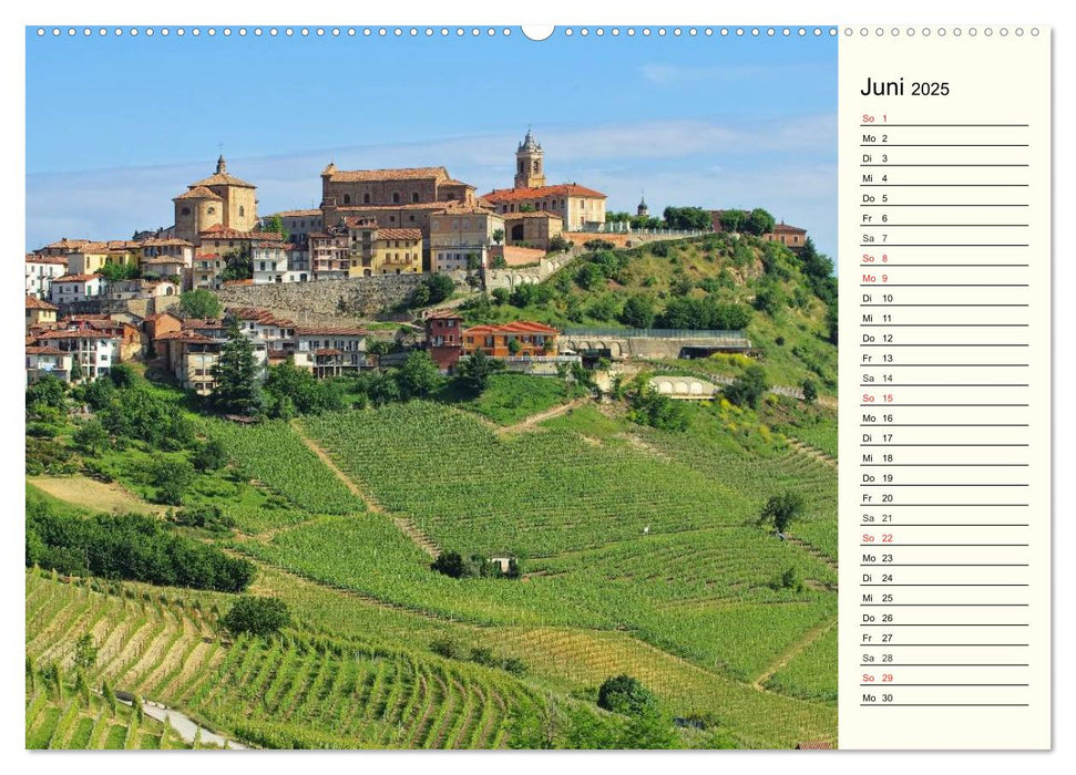 Die Langhe - Im Herzen des Piemonts (CALVENDO Premium Wandkalender 2025)