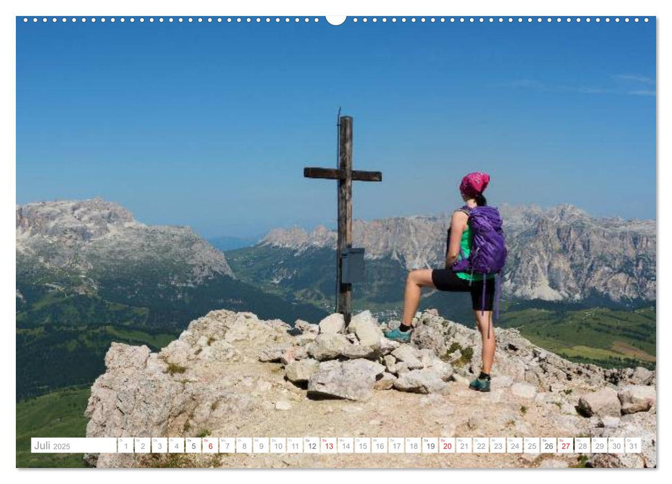 Gipfelkreuze und Wegkreuze in den Südtiroler Bergen (CALVENDO Premium Wandkalender 2025)