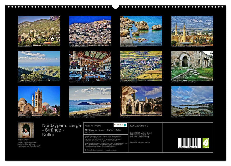 Nordzypern. Berge - Strände - Kultur (CALVENDO Premium Wandkalender 2025)