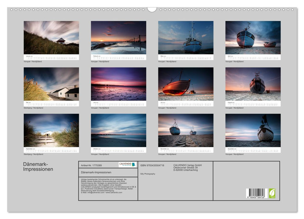 Dänemark-Impressionen (CALVENDO Wandkalender 2025)