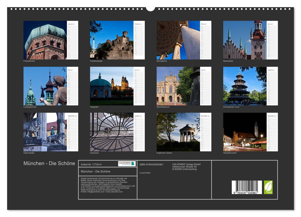 München - Die Schöne (CALVENDO Premium Wandkalender 2025)