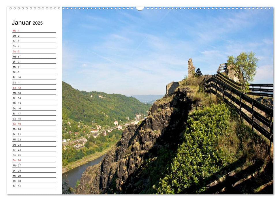 Tschechien - Die Burg Strekov (CALVENDO Premium Wandkalender 2025)