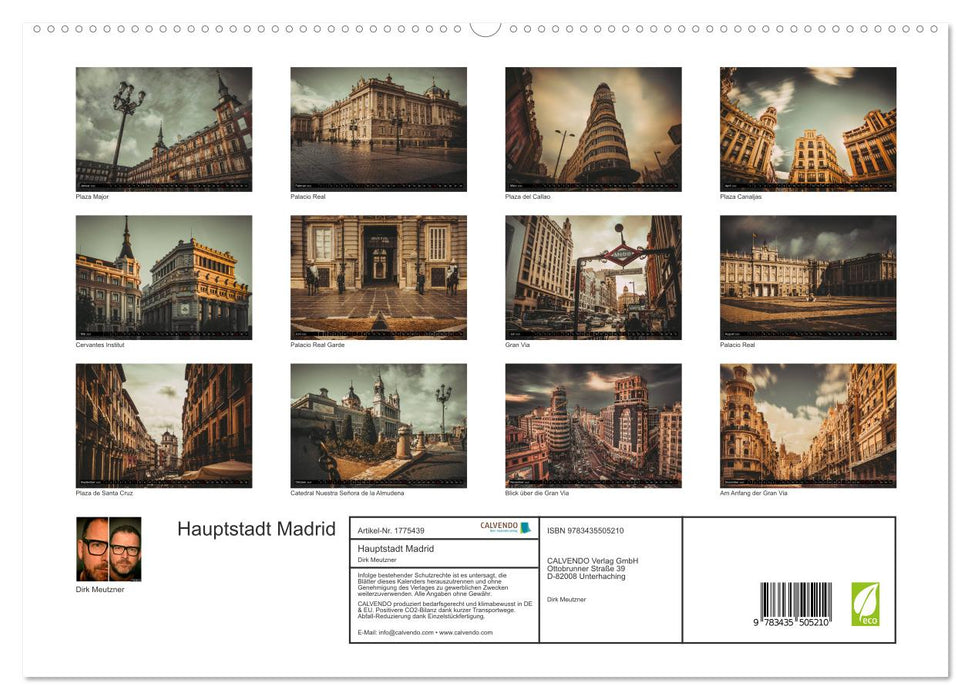 Hauptstadt Madrid (CALVENDO Premium Wandkalender 2025)