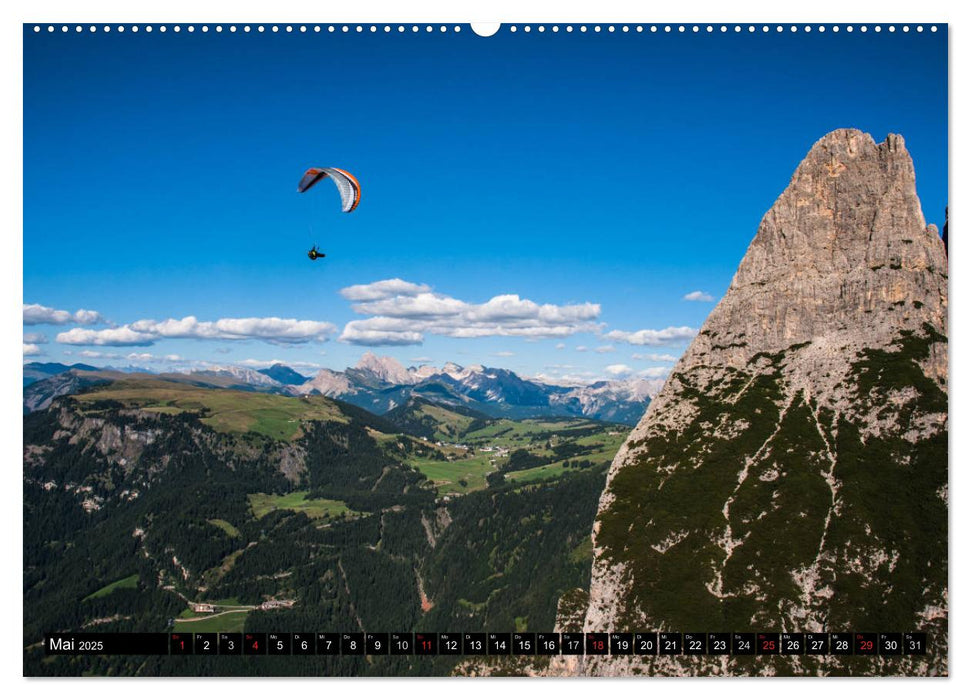 Paragliding - die Faszination des Fliegens (CALVENDO Wandkalender 2025)