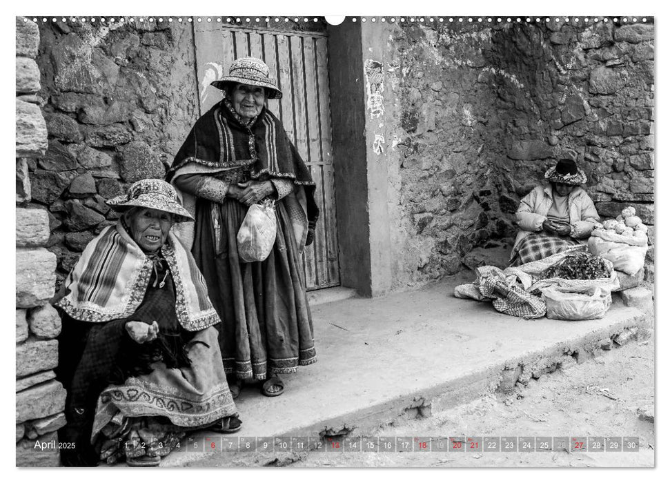 Menschen aus Peru und Bolivien (CALVENDO Premium Wandkalender 2025)