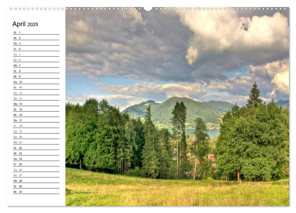 Natur am Tegernsee (CALVENDO Premium Wandkalender 2025)