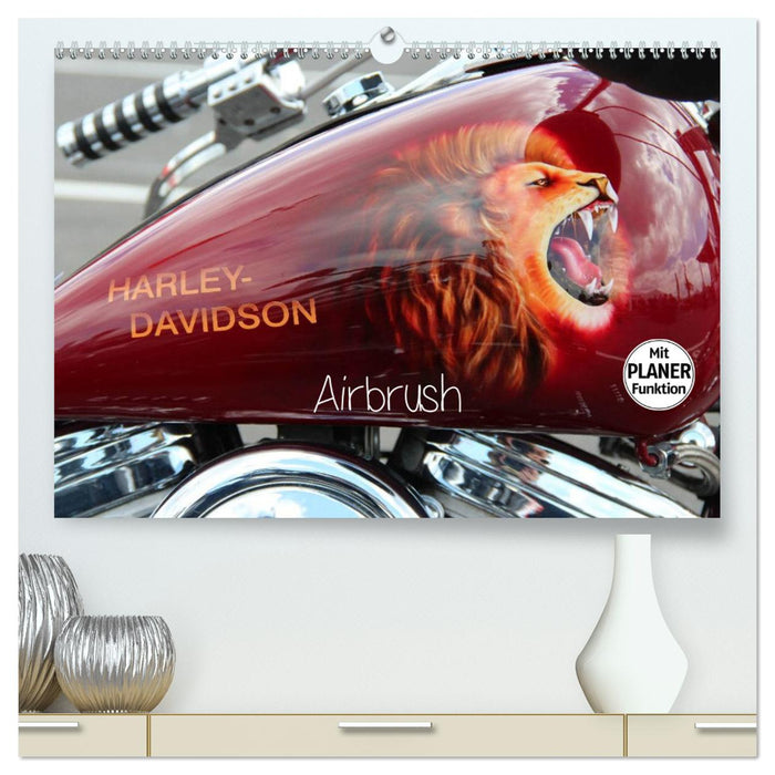 Harley Davidson - Airbrush (CALVENDO Premium Wandkalender 2025)