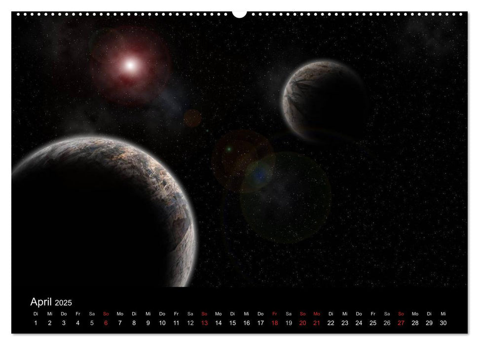 Fantasievolles Weltall (CALVENDO Premium Wandkalender 2025)