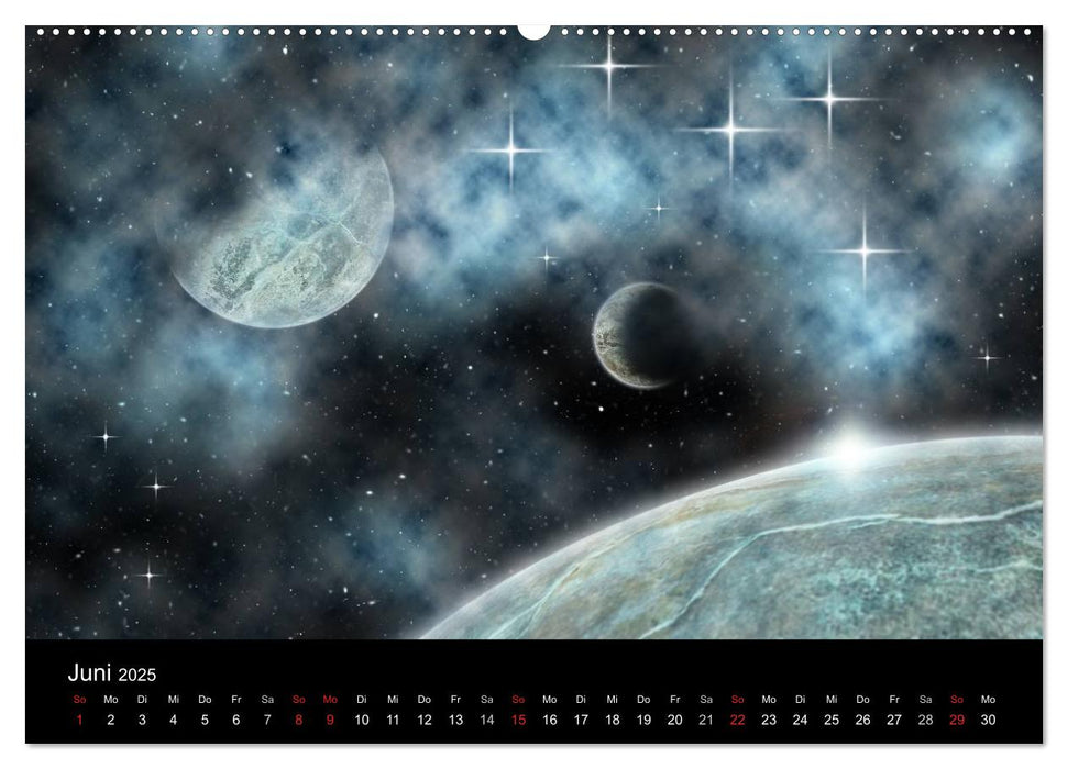 Fantasievolles Weltall (CALVENDO Premium Wandkalender 2025)