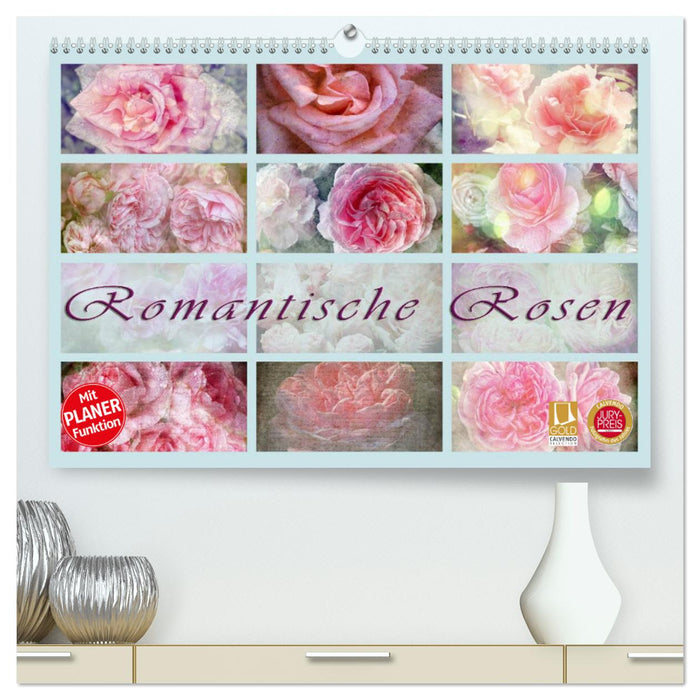 Romantische Rosen (CALVENDO Premium Wandkalender 2025)