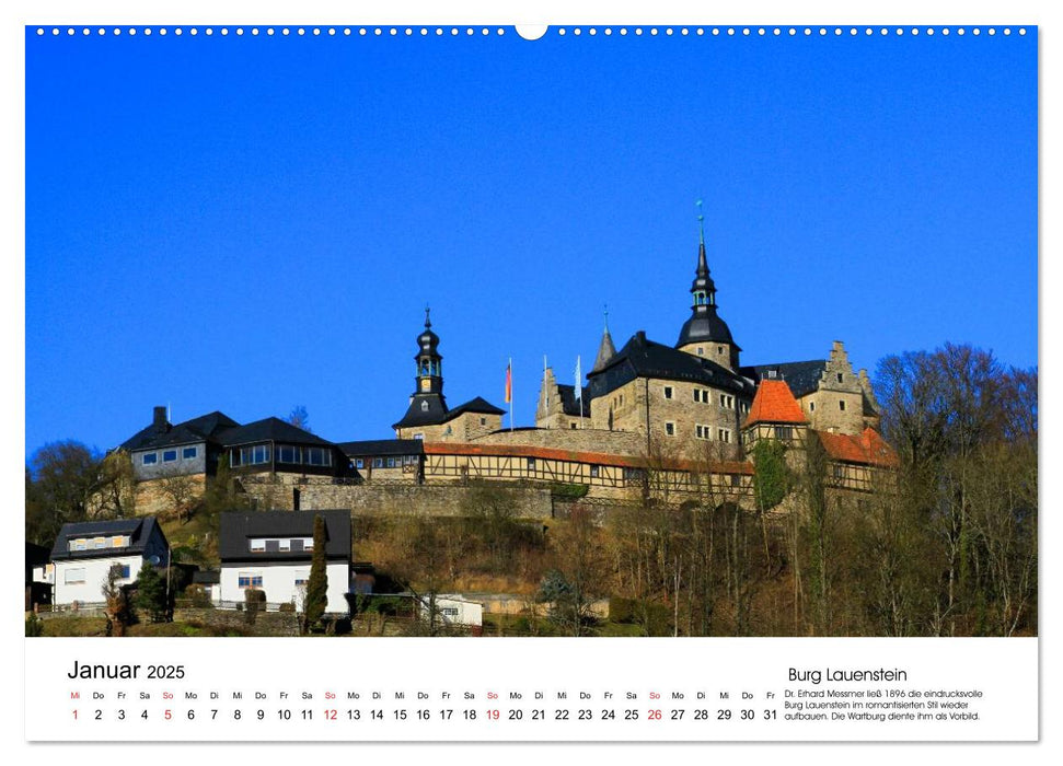 Deutschlands Burgen - Von der Burg zum Schloss (CALVENDO Premium Wandkalender 2025)