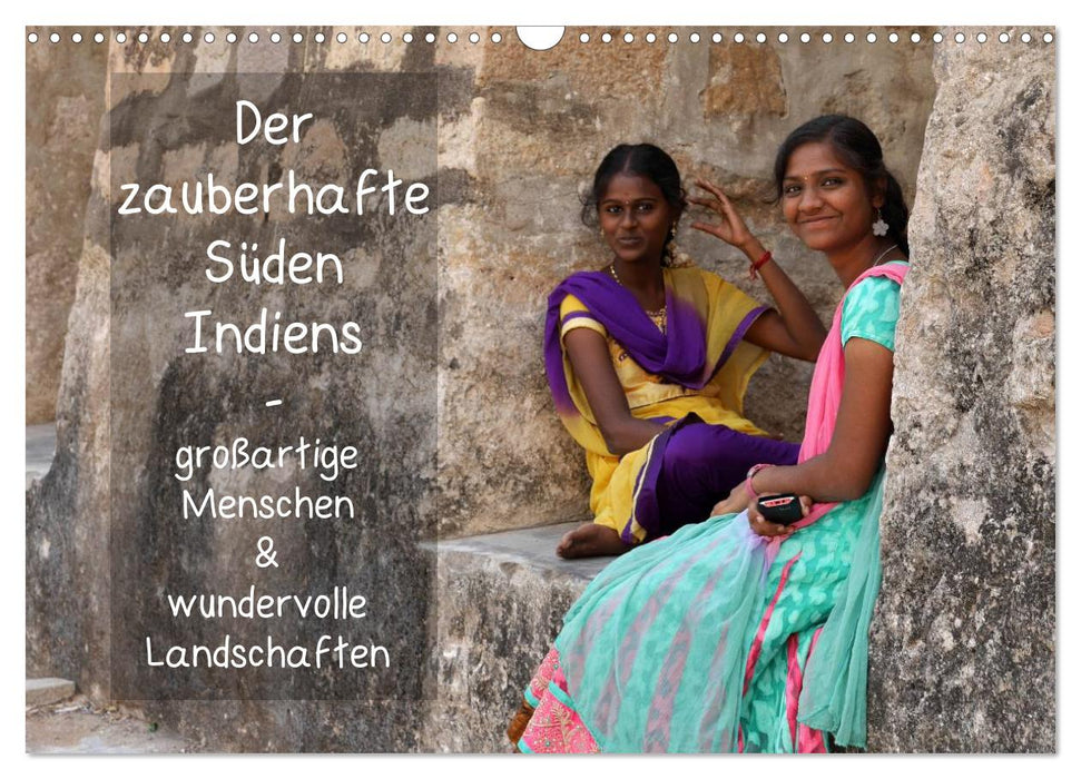 Der zauberhafte Süden Indiens (CALVENDO Wandkalender 2025)