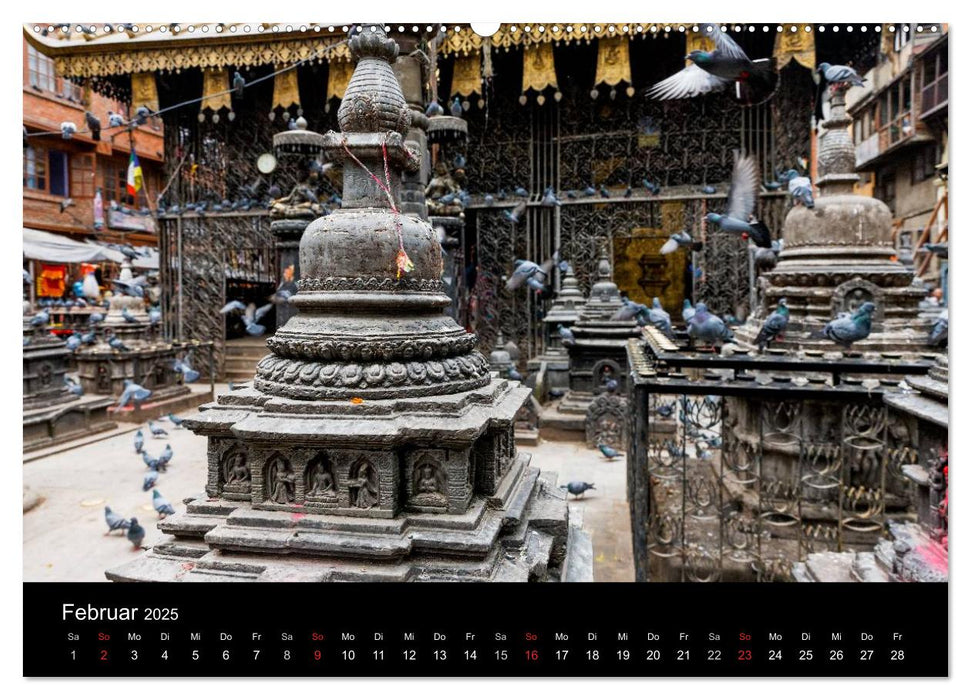 Nepal-Das Kathmandu-Tal nach dem Beben (CALVENDO Wandkalender 2025)