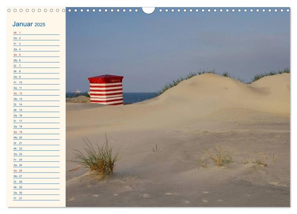 Urlaub auf Borkum (CALVENDO Wandkalender 2025)