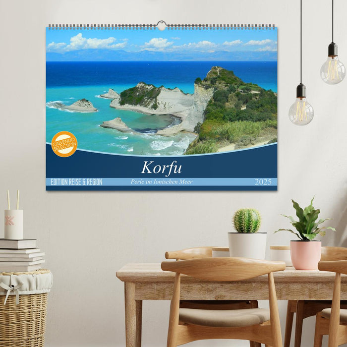 Korfu, Perle im Ionischen Meer (CALVENDO Wandkalender 2025)