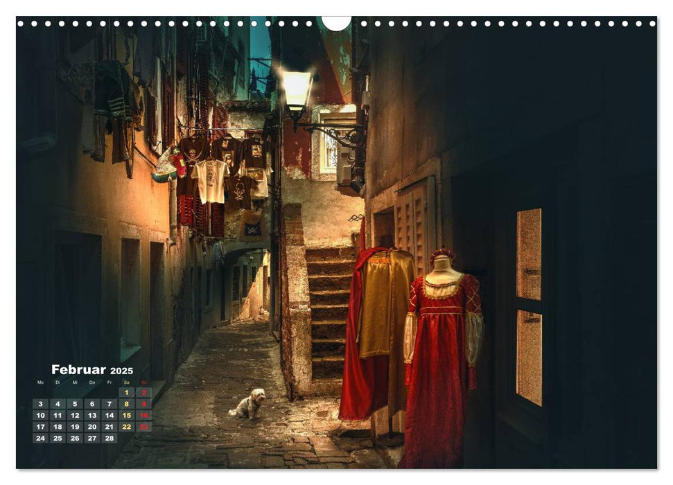 Märchen Stadt Piran (CALVENDO Wandkalender 2025)