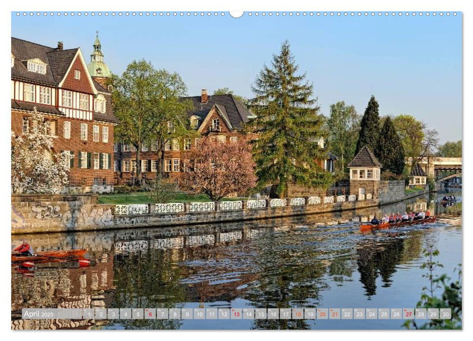 Hamburg Stadt an der Alster und Elbe (CALVENDO Wandkalender 2025)