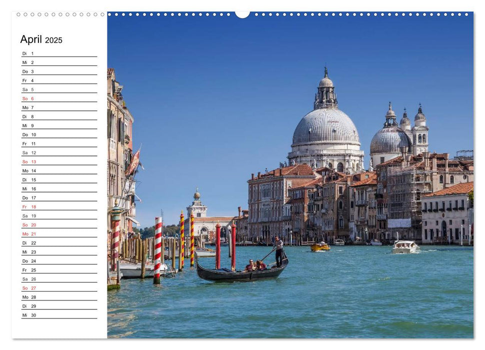 VENEDIG Eine Tour auf dem Canal Grande (CALVENDO Wandkalender 2025)