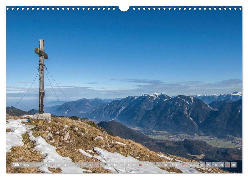 Gipfelkreuze auf bayerischen Bergen (CALVENDO Wandkalender 2025)