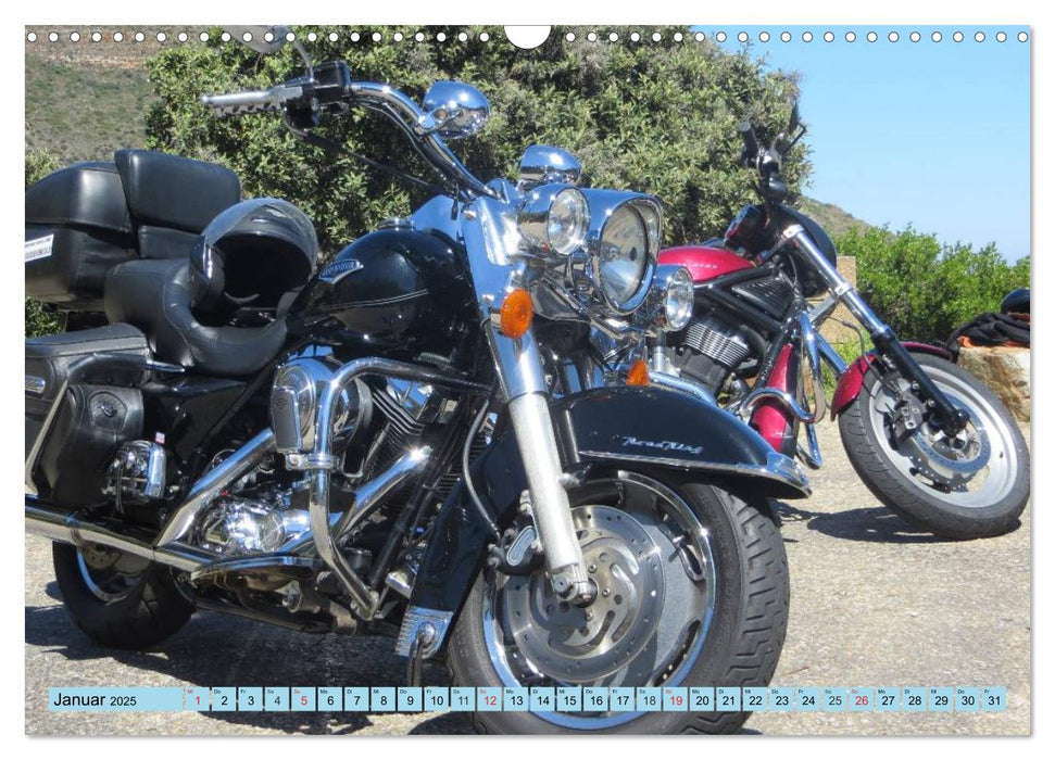 Mit Harleys am Western Cape (CALVENDO Wandkalender 2025)