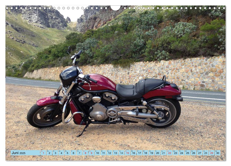 Mit Harleys am Western Cape (CALVENDO Wandkalender 2025)