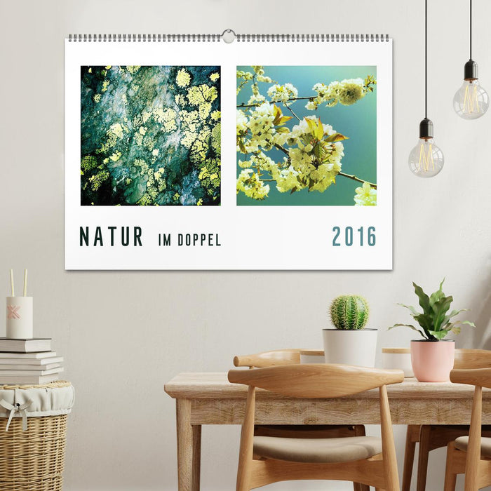 NATUR im Doppel 2025 (CALVENDO Wandkalender 2025)