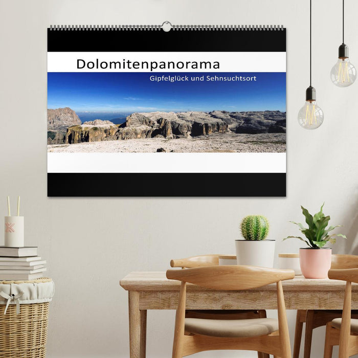 Dolomitenpanorama Gipfelglück und Sehnsuchtsort (CALVENDO Wandkalender 2025)