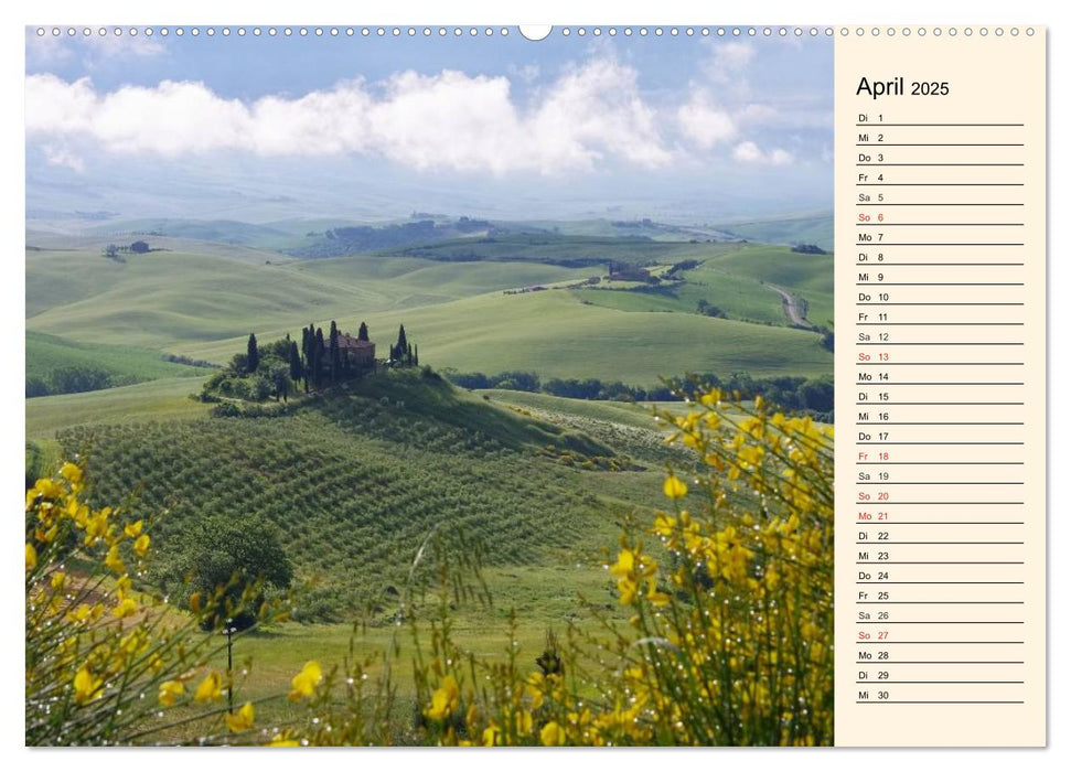 Toskana – Traumlandschaft in Italien (CALVENDO Wandkalender 2025)