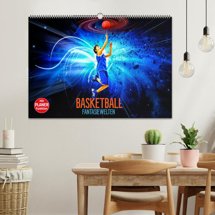 Basketball Fantasiewelten (CALVENDO Wandkalender 2025)