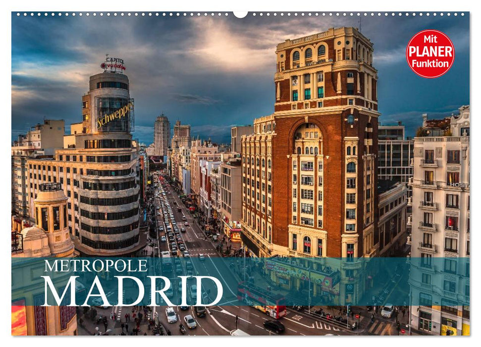 Metropole Madrid (CALVENDO Wandkalender 2025)