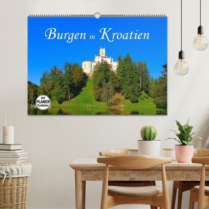 Burgen in Kroatien (CALVENDO Wandkalender 2025)