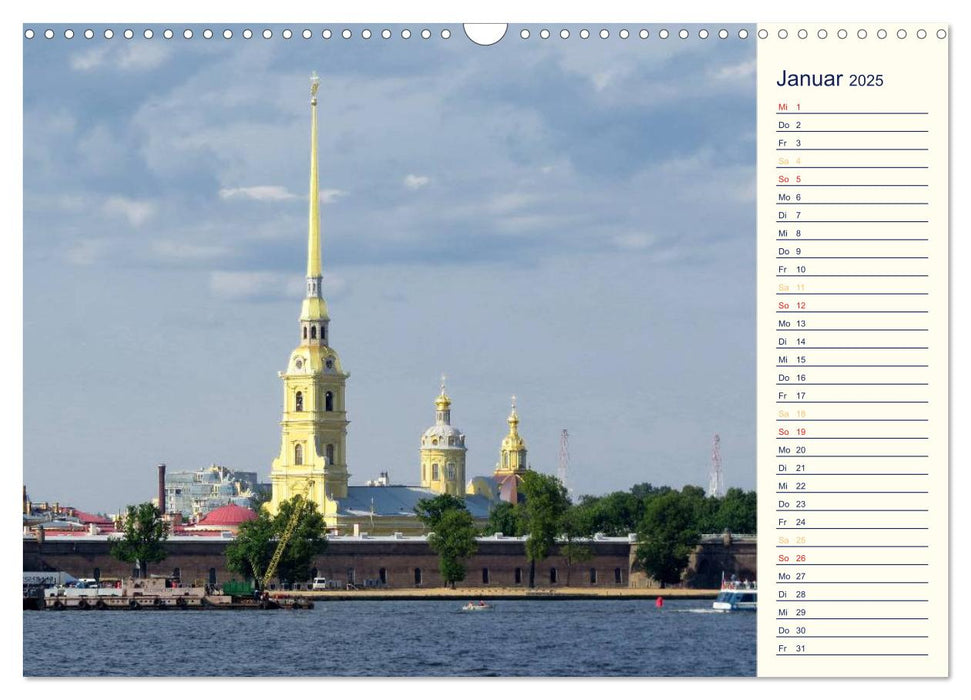 Sankt Petersburg - Paläste - Kathedralen - Plätze (CALVENDO Wandkalender 2025)