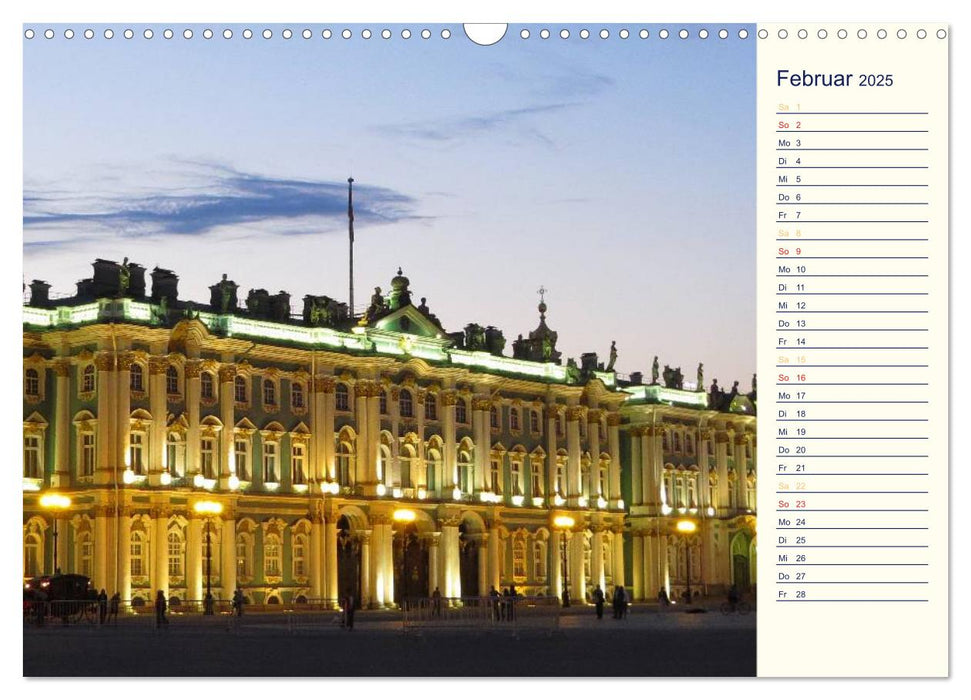 Sankt Petersburg - Paläste - Kathedralen - Plätze (CALVENDO Wandkalender 2025)