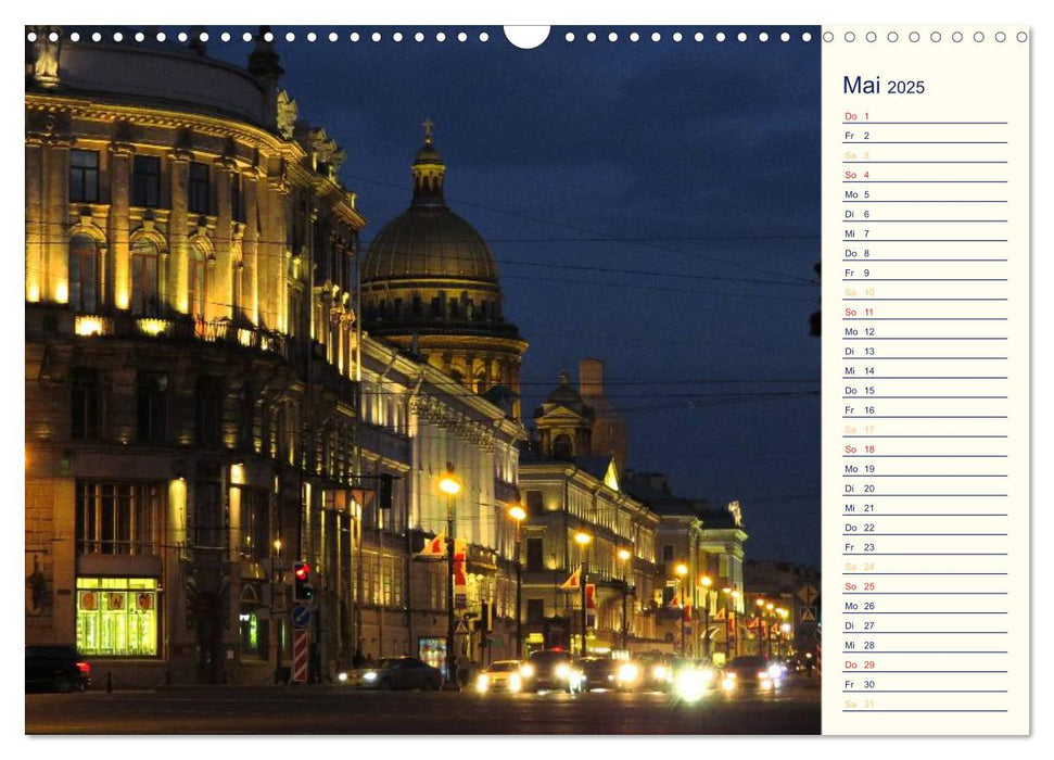 Sankt Petersburg - Paläste - Kathedralen - Plätze (CALVENDO Wandkalender 2025)