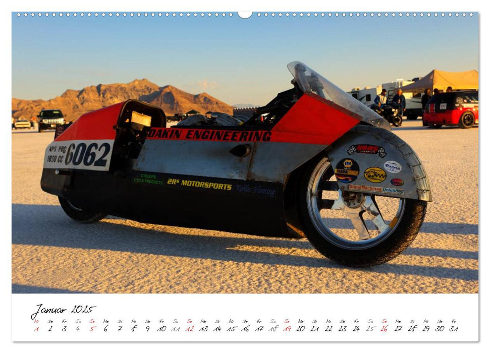 Die Welt der Rekorde - Bonneville Speedway (CALVENDO Wandkalender 2025)