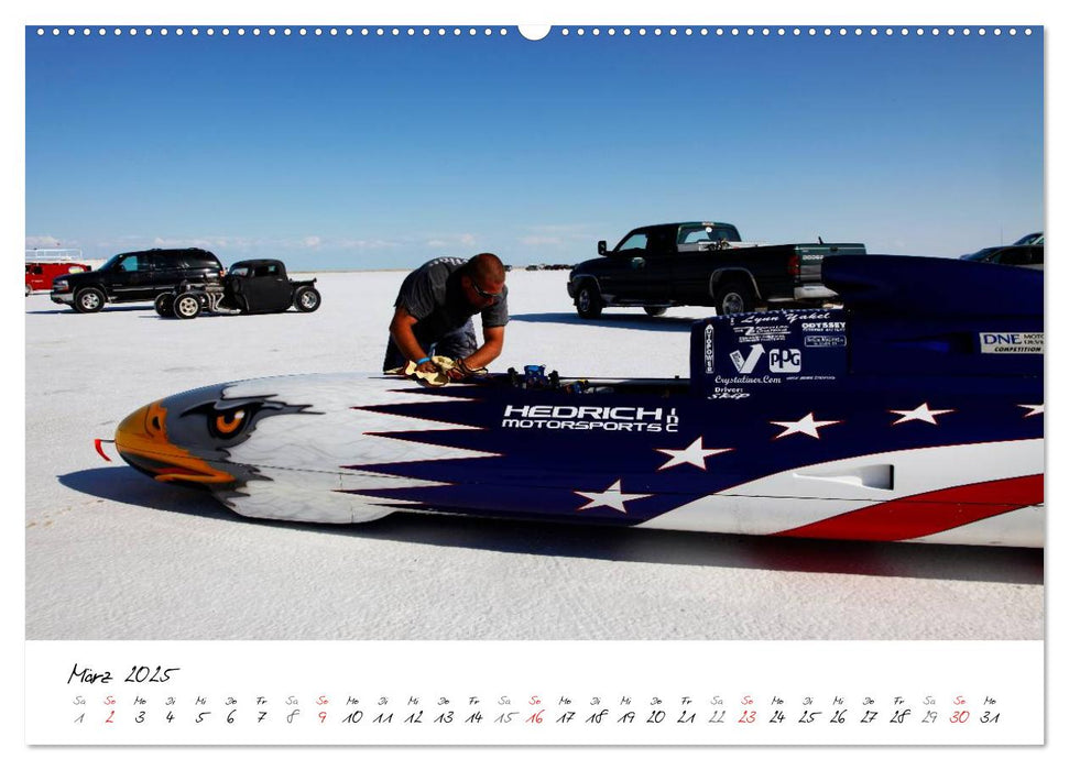 Die Welt der Rekorde - Bonneville Speedway (CALVENDO Wandkalender 2025)