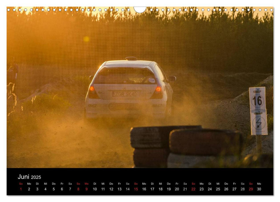 Schnell - Schneller - Rallye (CALVENDO Wandkalender 2025)