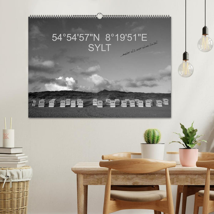 54°54'57"N 8°19'51"E SYLT (CALVENDO Wandkalender 2025)