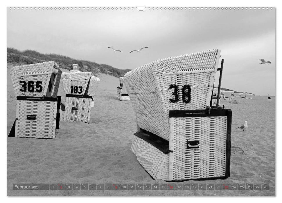 54°54'57"N 8°19'51"E SYLT (CALVENDO Wandkalender 2025)