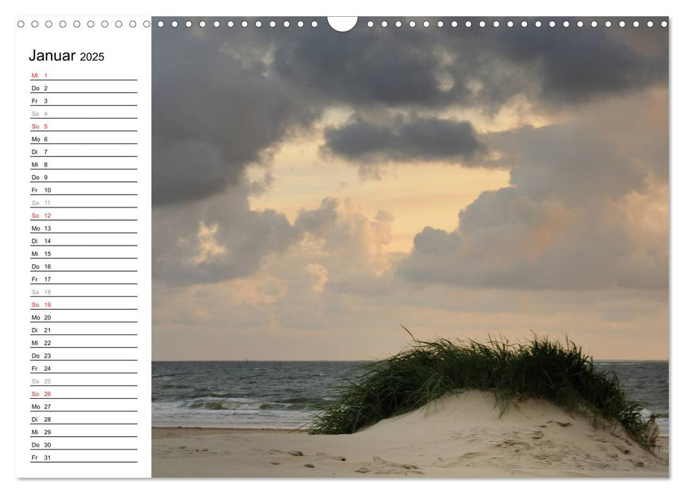 Strandimpressionen von der Nordsee (CALVENDO Wandkalender 2025)