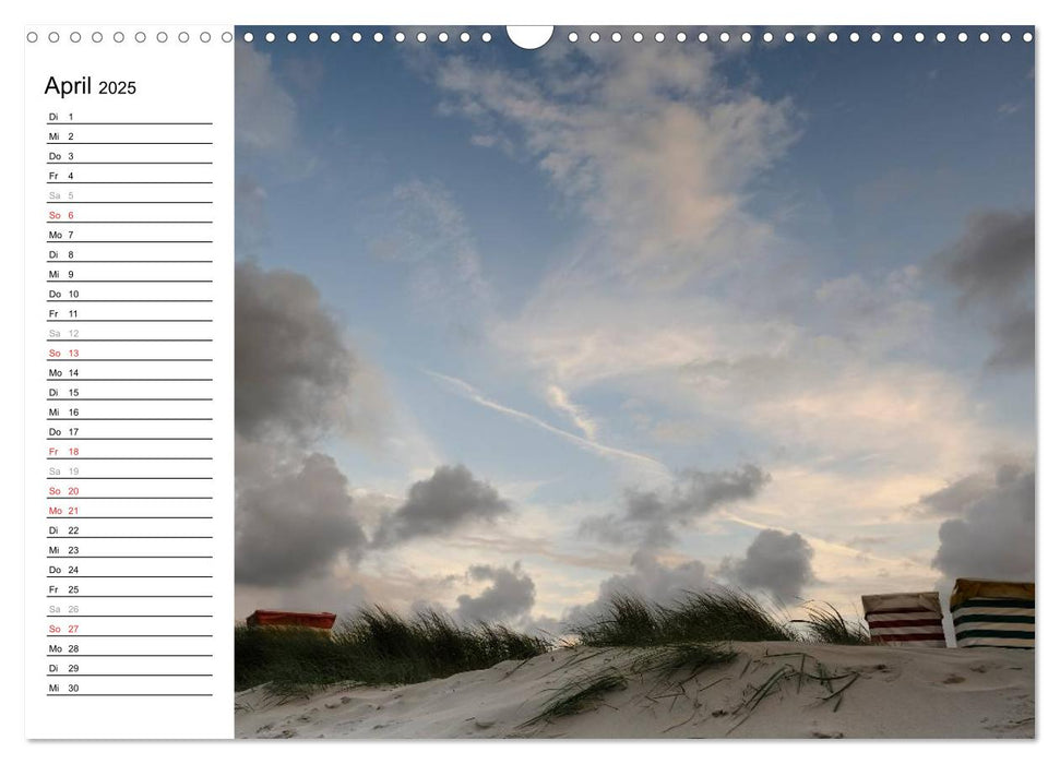 Strandimpressionen von der Nordsee (CALVENDO Wandkalender 2025)