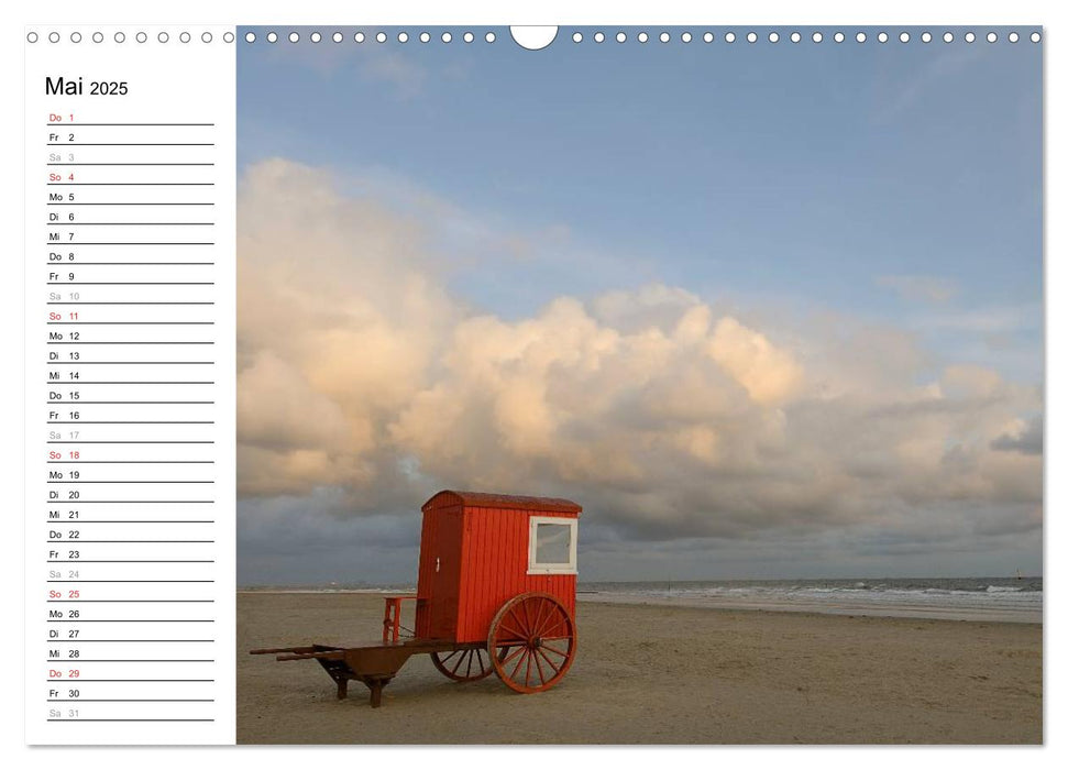 Strandimpressionen von der Nordsee (CALVENDO Wandkalender 2025)