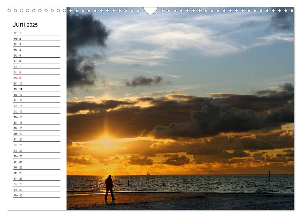 Strandimpressionen von der Nordsee (CALVENDO Wandkalender 2025)