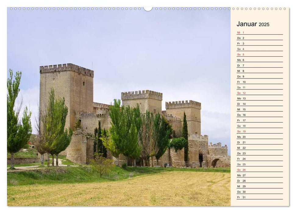 Burgen in Spanien (CALVENDO Premium Wandkalender 2025)