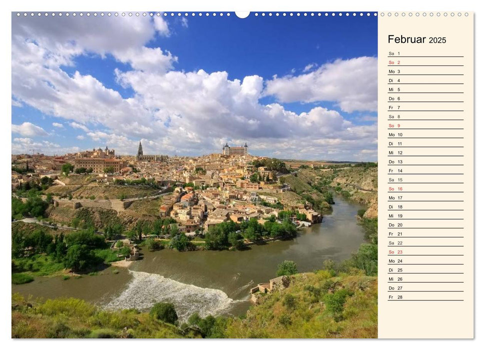 Burgen in Spanien (CALVENDO Premium Wandkalender 2025)